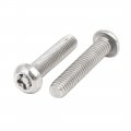 Uxcell M6x30mm 304 Stainless Steel Button Head Torx Five-lobe Tamper Screw 6pcs