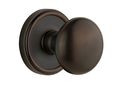 Grandeur Georgetown Rosette With Fifth Avenue Knob Single Dummy Timeless Bronze 
