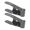 Waltyotur 2pcs Black Belltech 6400 Lowering Shackle Rear Kit Replacement For Chevy Ford And Gmc