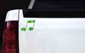 5in X 4in Green Paisley Double Eighth Note Sticker By Stickertalk 