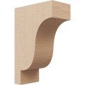 Ekena Millwork 3 W X 6 D 9 H Series 2 Classic Newport Rough Cedar Woodgrain Timberthane Corbel Primed Tan 