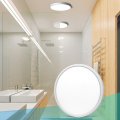 Lightingwill 7 Inch Led Flush Mount Ceiling Light Fixture 4000k Nurture White 1500lm 12w Flat Modern Round Lighting 120w 