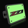 Ipick Image Made For Chevrolet Z71 Off Road 3d Logo Glow In The Dark Luminescent Billet Aluminum 2 Inch Tow Hitch Cover