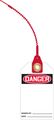 Accuform Signs Tak615 Rp-plastic Loop N Lock Tie Tags Legend Danger Blank 5-3 4 Length X 3-1 Width With 8 Strap Red Black On 