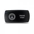Ch4x4 Rocker Switch Engine Start Symbol Horizontal Blue Led