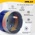 3 In Diamond Hole Saw For Angle Grinders And Drills With Adapter Pro Series Heavy Duty Dry Fast Cut Tile Concrete Block Wall 1