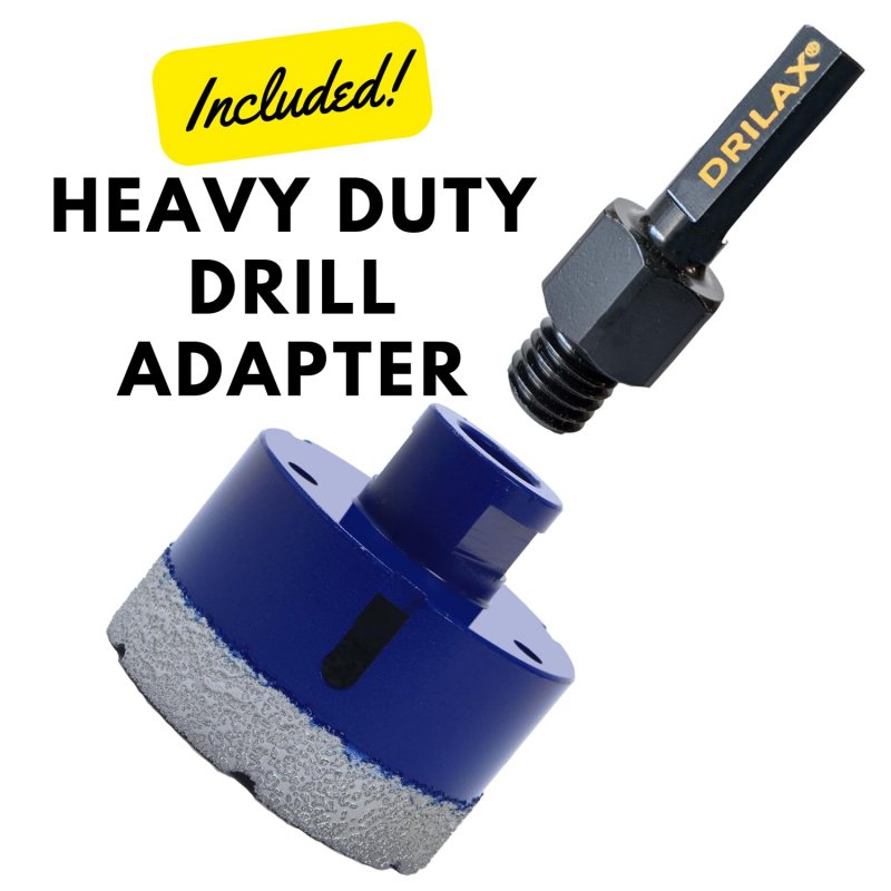 3 In Diamond Hole Saw For Angle Grinders And Drills With Adapter Pro Series Heavy Duty Dry Fast Cut Tile Concrete Block Wall 1