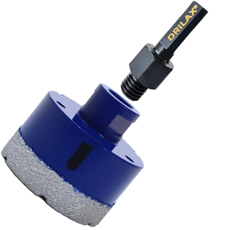 3 In Diamond Hole Saw For Angle Grinders And Drills With Adapter Pro Series Heavy Duty Dry Fast Cut Tile Concrete Block Wall 1