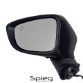 Spieg Driver Side Mirror Replacement For Mazda 6 2014-2016 Manual Fold Non-heated Turn Signal Light Blind Spot Monitoring Paint