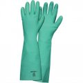 Mcr Safety Chemical Resistant Gloves Size 10 Nitrile 11 Mil 13 In Long Textured Finish Unlined Straight Cuff Green Memphis 