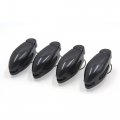 Uxcell A17041200ux0892 Pcs Black Car Sun Visor Clip Holder For Sunglasses Eyeglass 4 Pack