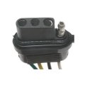 Trailer Connector For Mazda Miata 1990 To 1997 Push In With Bullet Terminal Vehicle And Side Black Alx Pau Si Tc430 Cla15 