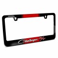 Dodge Challenger R T Classic Racing Stripe Black Metal License Plate Frame Official Licensed 12 In X 6 Universal Fit For Car