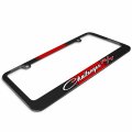 Ipick Image Made For Dodge Challenger R T Classic Racing Stripe Black Metal License Plate Frame