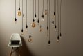 Ge 2 Bulbs Vintage Globe Led Light Meandering Spiral Filament G63 Clear Glass Edison Bulb 6 5-watt 40 Watt Replacement Dimmable