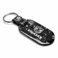 Ipick Image For Ram 1500 Logo Led Printed On Real Black Forged Style Carbon Fiber Tag Shape Key Chain Keychain Exclusive