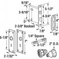 Prime-line E 28338 Mortise Keyed Lock Set With Glass Knob A Perfect For Replacing Antique Sets And More Fits Doors 2-3 8 In