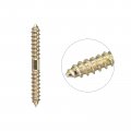Uxcell 6x25mm Hanger Bolts 48pcs Double Ended Self-tapping Thread Wood To Dowel Screws For Connecting