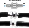 Jonmon 3 8 Inch 10mm Check Valve Non-return One Way Aluminium Alloy Silver Fuel Line Air Oil Petrol Diesel Water For Snowmobile