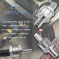 Jonmon 3 8 Inch 10mm Check Valve Non-return One Way Aluminium Alloy Silver Fuel Line Air Oil Petrol Diesel Water For Snowmobile