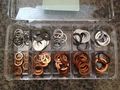 100pcs Oil Drain Copper And Aluminum Washer Assortment Kit By A Plus Parts House 