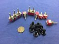 10 Pieces Red Waterproof Momentary Mini Toggle Switch On Off 6 Pin 1 4 A5 