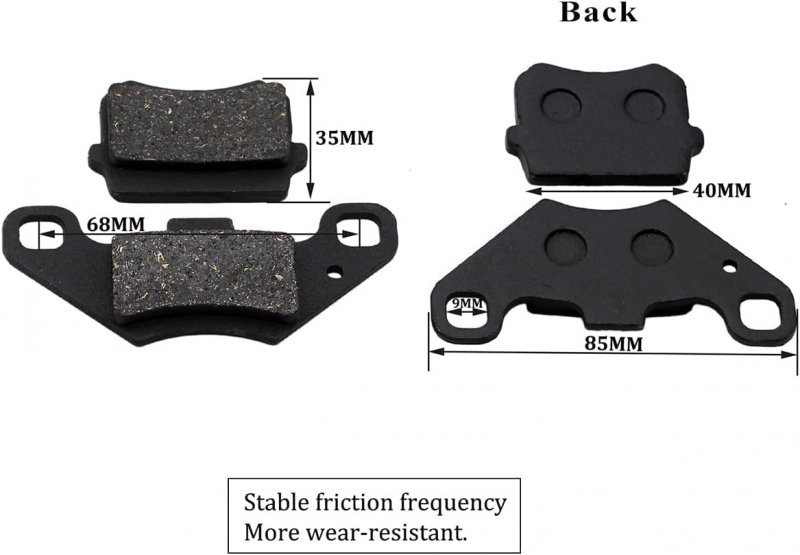 Pro Bat Rear Hydraulic Disc Brake System Caliper Disk Rotor Replacement Pad Assembly For 50cc 70cc 90cc 110cc 125cc 150cc Quad