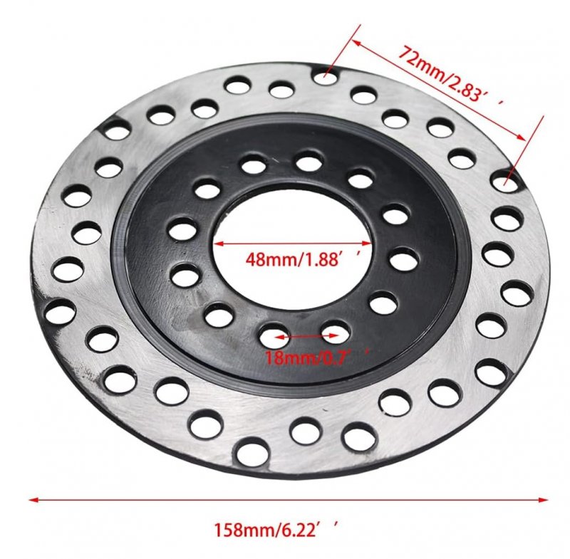 Pro Bat Rear Hydraulic Disc Brake System Caliper Disk Rotor Replacement Pad Assembly For 50cc 70cc 90cc 110cc 125cc 150cc Quad