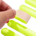12pcs Universal Reflective Safety Stickers For Helmet Adhesive Tape Reflector Bicycle Motorcycle Vehicles Racing Helmets Set Of