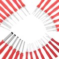 Qwork 30 4p Terminal Pin Removal Tool Kit Electrical Connector Depinning For Cars Motorcycles Home Devices Red