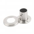 Uxcell 304 Stainless Steel Closet Rod Bracket Flange Lever Supports Holder Hangers 1 3 Inch Dia 2pcs