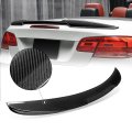 V-style Rear Car Trunk Lid Spoiler Compatible With Bmw 325i 335is 328i 335i M3 Convertible 2007-2013 Glossy Black Carbon Fiber