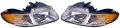 Get Crash Parts Ch2503134 Headlamp W O Quad Headlamps And Daytime Running Lamps All Passenger Side 