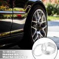 X Autohaux 4pcs Od 73 1mm To Id 69 6mm Aluminum Alloy Car Hub Centric Rings Wheel Bore Center Spacer