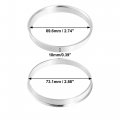X Autohaux 4pcs Od 73 1mm To Id 69 6mm Aluminum Alloy Car Hub Centric Rings Wheel Bore Center Spacer