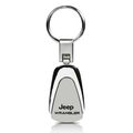 Jeep Wrangler Chrome Metal Tear Drop Auto Key Chain 