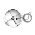 High Soar Heated Stainless Steel Convex Round Mirror For Peterbilt 387 Kenworth Mack Western Star 
