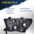 G-plus Headlights Assembly Compatible With 2007-2013 Toyota Tundra 2008-2017 Sequoia Bumper Headlamp Smoky Lens Black Housing