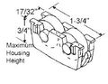 Window Roller Assembly Steel Wheel 5 8 Diameter Package 