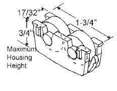 Window Roller Assembly With 5 8 In Steel Wheel Package Of 2 Part Number 900-1797a