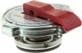 31505 Safety Release Radiator Cap Silver Metal Machined Finish With Overflow Tube And Lever