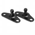 X Autohaux 4pcs 10mm Auto Ball Studs Mounting Brackets Black For Gas Struts Shocks