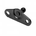 X Autohaux 4pcs 10mm Auto Ball Studs Mounting Brackets Black For Gas Struts Shocks
