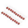 Uxcella 20pcs Dip Mounted Miniature Cylinder Slow Blow Micro Fuse T2 5a 0 250v Red