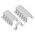 Uxcell U Shaped Connector Bracket 32 X 37mm 304 Stainless Steel For Door Closed Bar Holder Strut Channel 12pcs