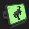 Ipick Image For Ford New Bronco 3d Black Logo Night Glow Luminescent Billet Aluminum 2 Inch Tow Hitch Cover
