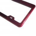 Uframe Stainless Steel License Plate Frame Holder 2 Screw Holes W Adjustable Space Red