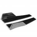 Fydun Pair Universal Side Skirts Car Body Styling Skirt Winglet Wing Diffuser Kit Glossy Black 17 7x3 3in