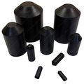 3 8 Heat Shrink End Cap 10 Pieces Black 