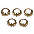 Spindle Nut Retainers For Ford F 350 1996997 1998 5 Piece Set Steel 1 1 16 In And 27 Mm Hex Size Replaces 